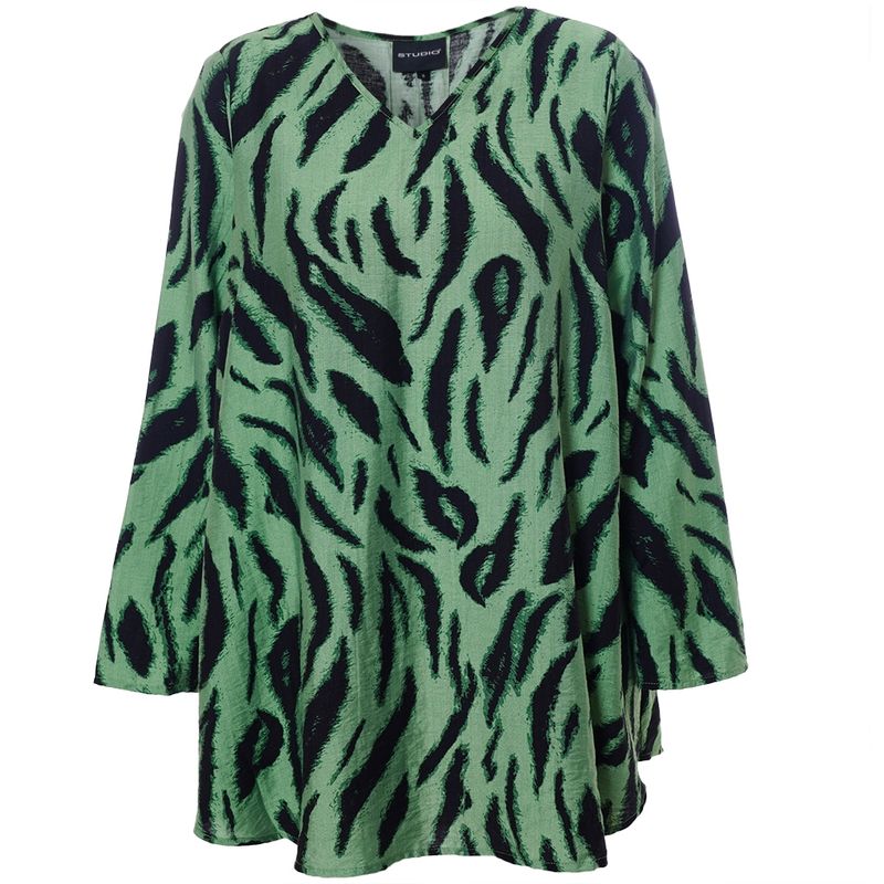 Studio Berit Blouse Zwart Groen S255819