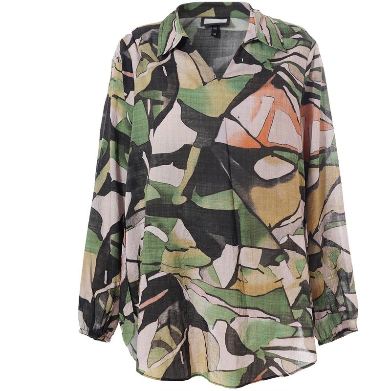 Gozzip Sophia shirt blouse Groen print G255003