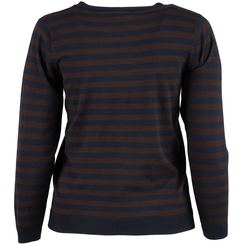 Studio Helsinki streep trui Donkerblauw bruin SG154