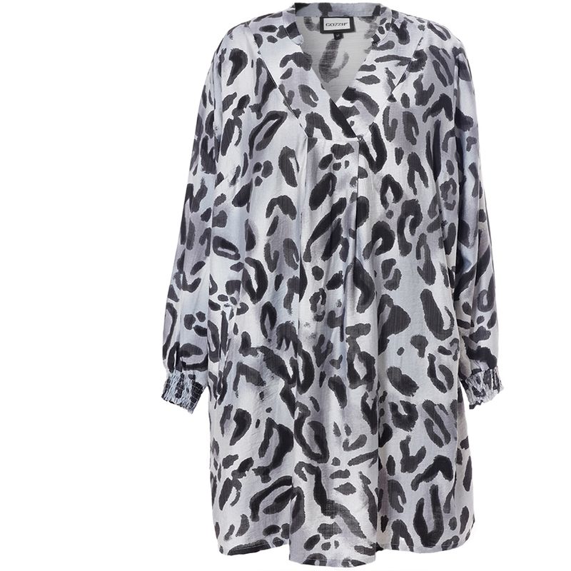 Gozzip Grace Tuniek Grijs Zwart G255027