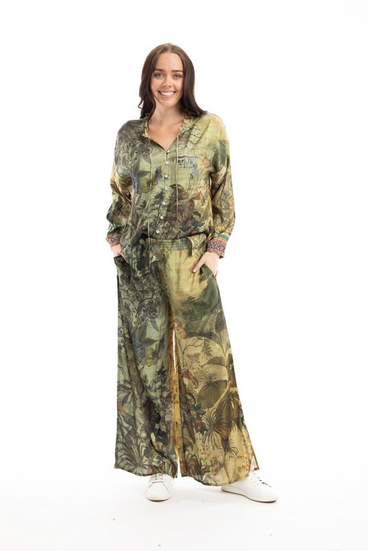 Orientique Digital Blouse Buttonthrough Orient 72533