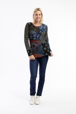 Orientique Bohemian Rhapsody Top Patch Print 23028