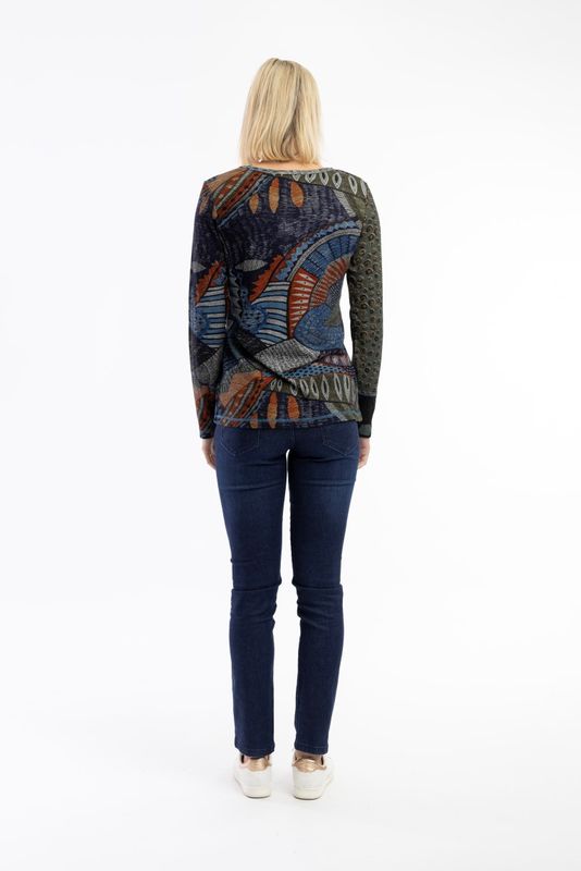 Orientique Bohemian Rhapsody Top Patch Print 23028