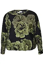 Zhenzi Zh-Skye 1062 Blouse Stone Green 201062