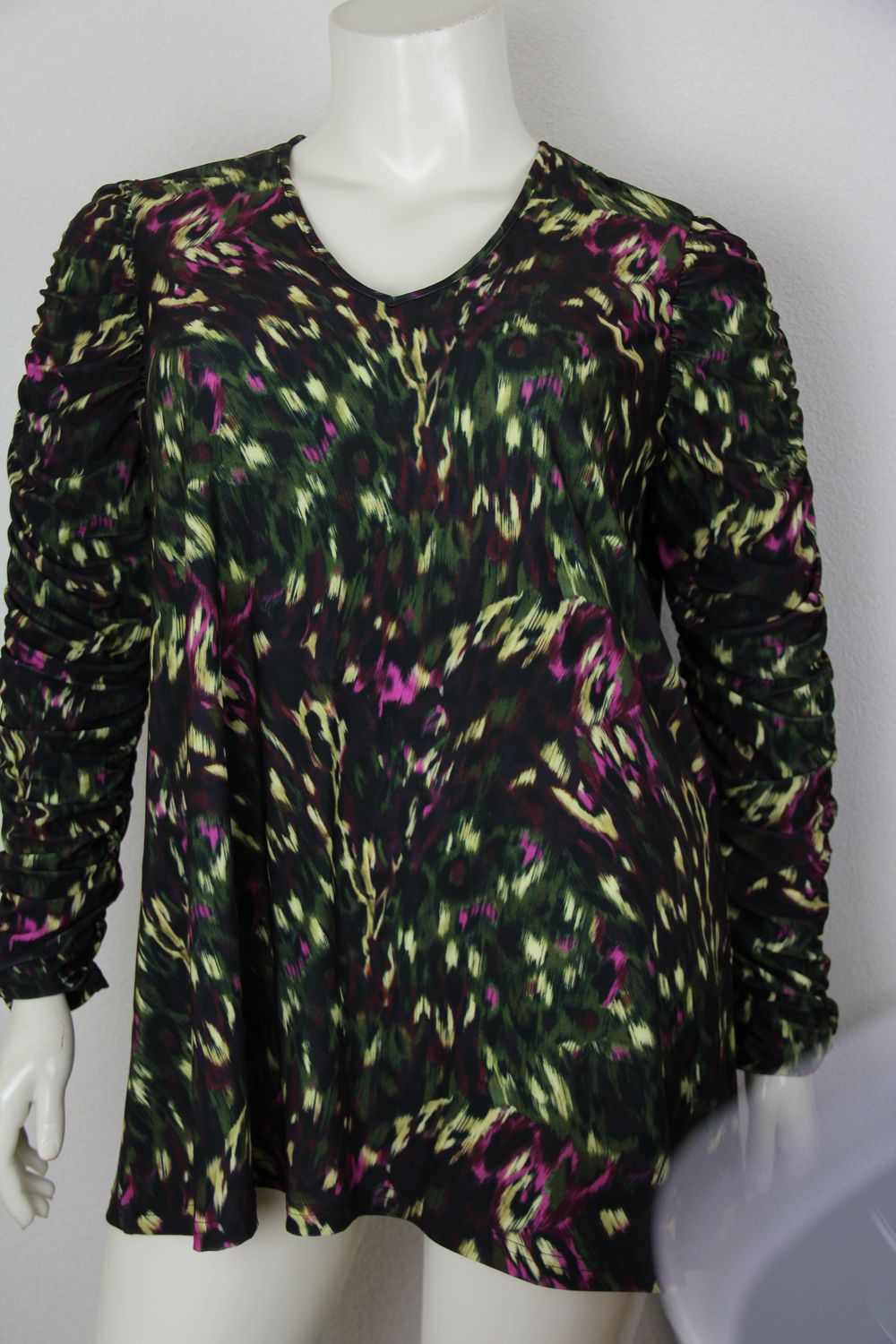 Only-M Shirt LM met rimpeling mouw Force Ju Verde - Vino 223.69DG