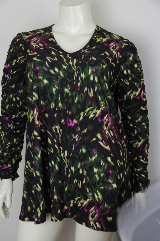 Only-M Shirt LM met rimpeling mouw Force Ju Verde - Vino 223.69DG