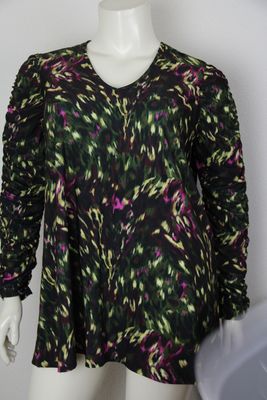 Only-M Shirt LM met rimpeling mouw Force Ju Verde - Vino 223.69DG