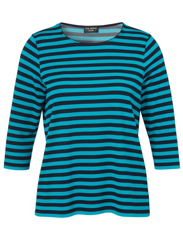 Via Appia T-shirt ronde hals Marine/Aqua 2525750