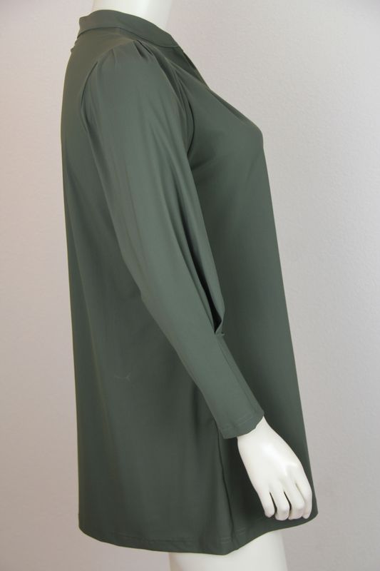 Only-M Tuniek LM met plooien SC Olive Green SC.MAG.015ADG