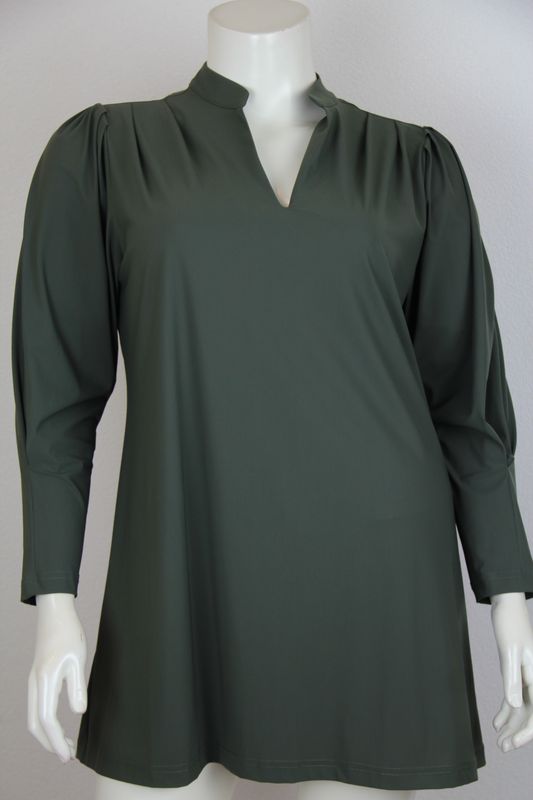 Only-M Tuniek LM met plooien SC Olive Green SC.MAG.015ADG