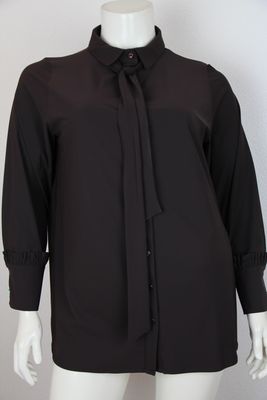 Only-M Blouse met roezeltje a/d manchet SC Nutella SC.CAM.018.ADG