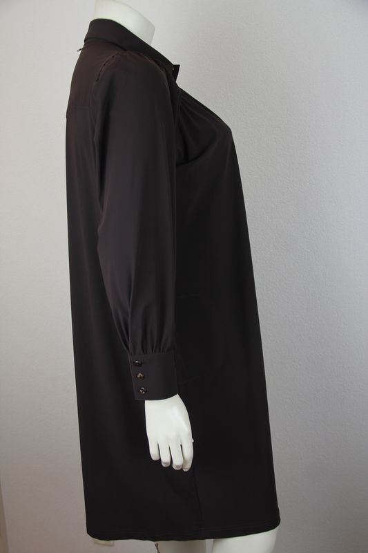 Only-M Jurk met pofmouwen en zakken SC DG Nutella SC.ABITO.066DG