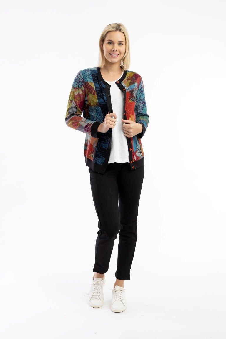 Orientique Billie Jean Cardigan Print 62717