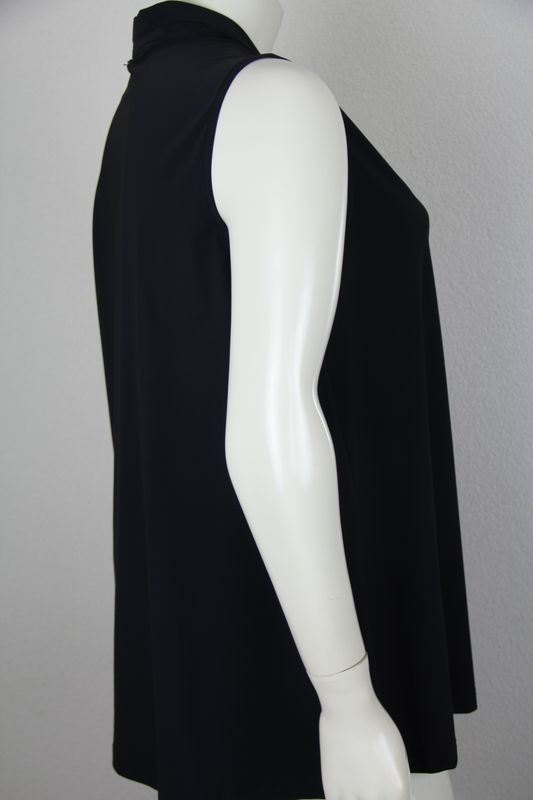 Only-M Top ZM kort V Shawlkraag SC DG Nero SC.TOP.009BDG