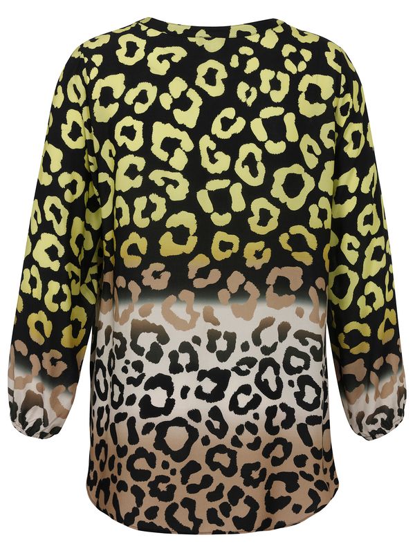 Via Appia Tuniek V-hals lange mouw Lime multicolor 2514666