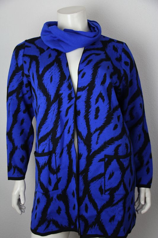Netwalk Vest Blauw Zwart 30023