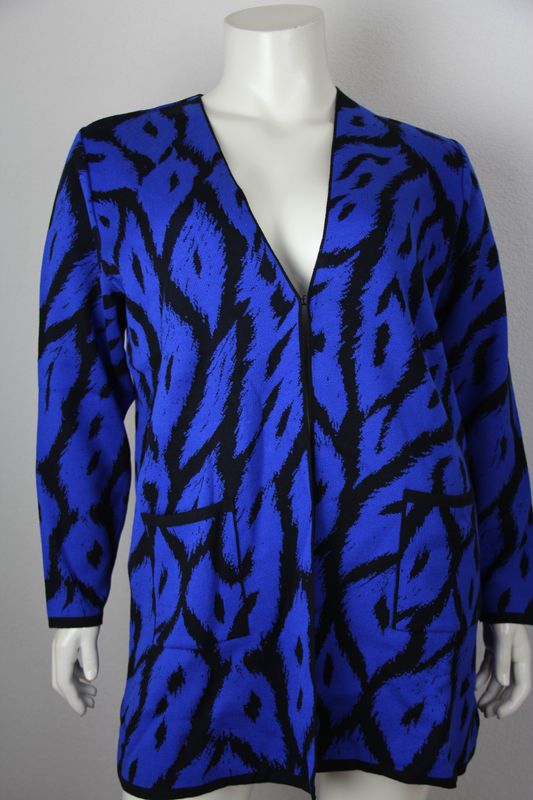 Netwalk Vest Blauw Zwart 30023