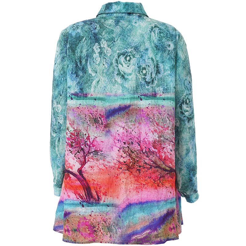 Studio SVilma Shirt Blue with pink board S261843