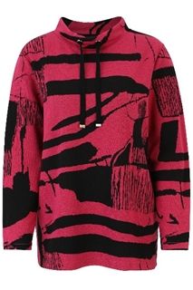 Doris Streich Shirt Roze Zwart 339182