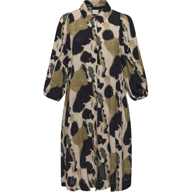 Gozzip G Esther Dress Beige Black G261034