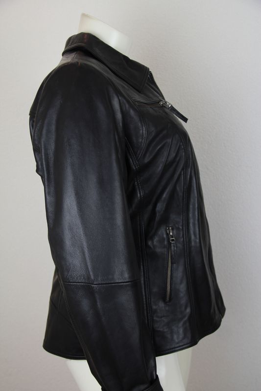 No.1 by Ox leder jas zwart 15018 zwart