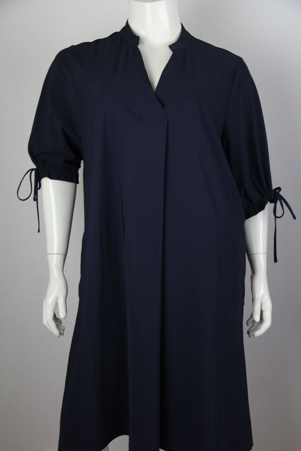 Only-M Jurk V openstaand boordje en koordje Navy SC.ABITO.086DG