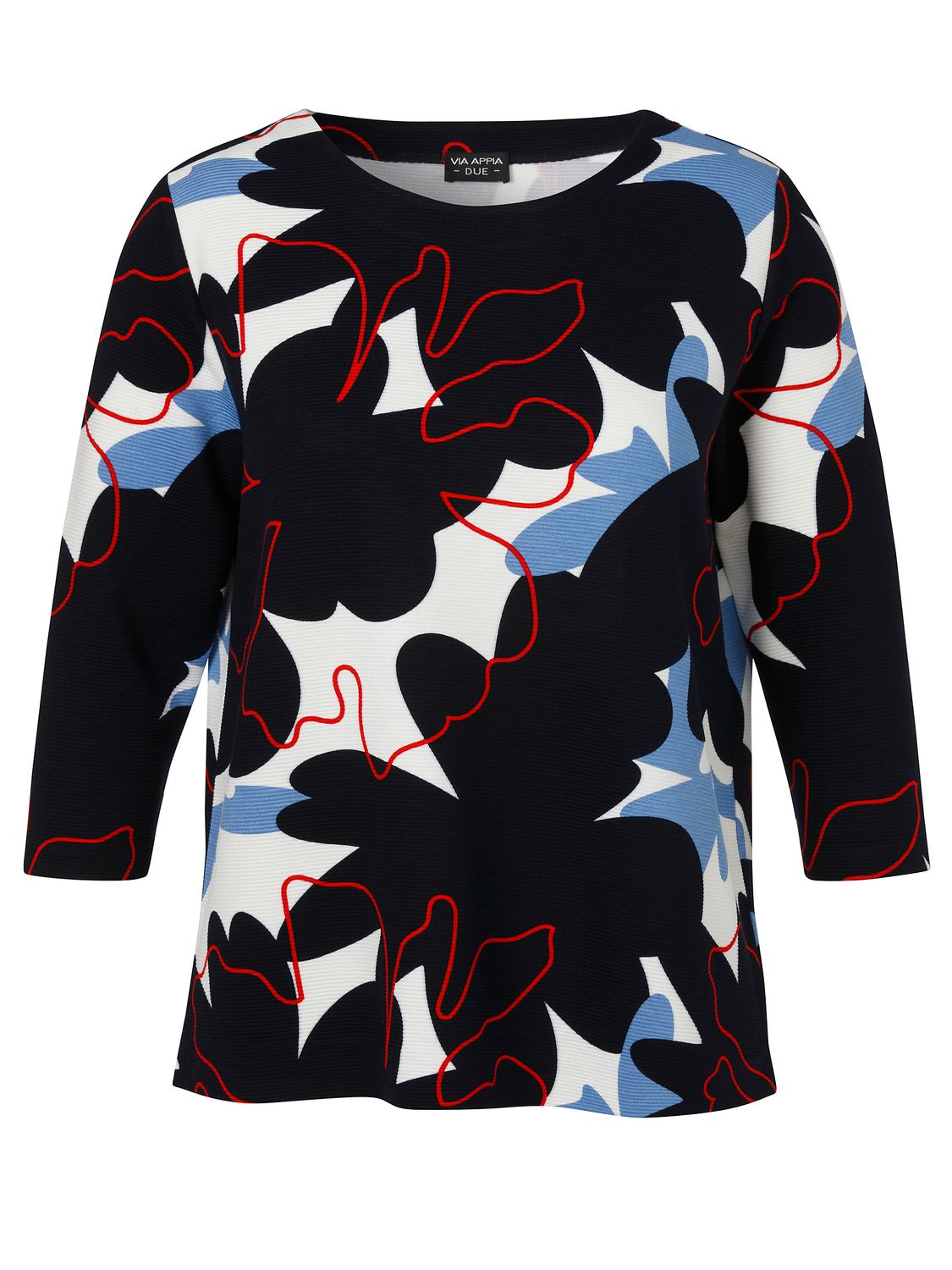 Via Appia Due Sweatshirt ronde hals 3/4 mouw Marine 2621430