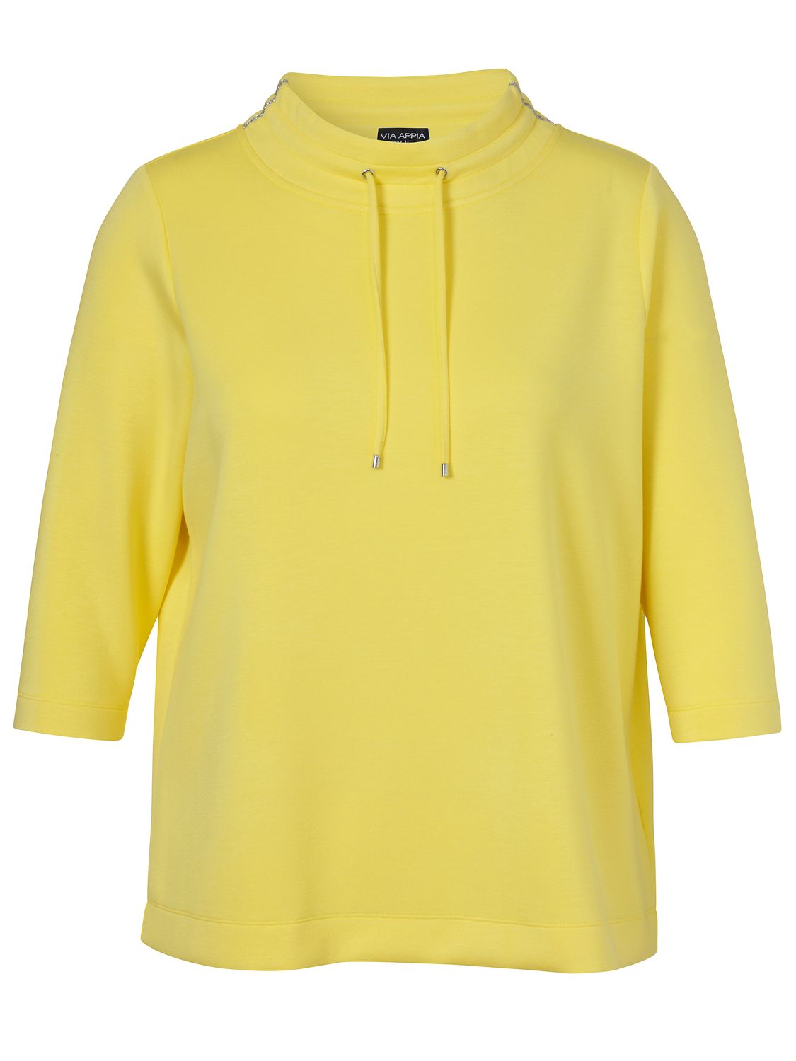 Via Appia Due Sweatshirt met kraag 3/4 mouw Geel 2621730