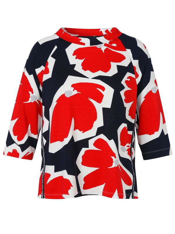 Via Appia Due Sweatshirt ronde hals 3/4 mouw Marine 2611404