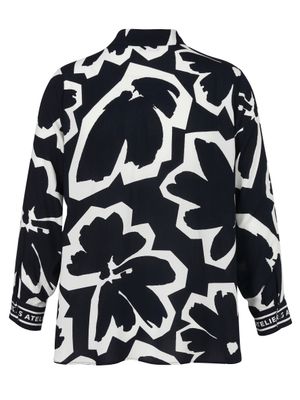 Via Appia Due Blouse met drukknopen Marine Ecru 2611661