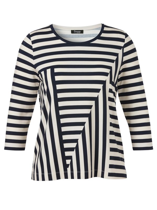 Frapp T-shirt ronde hals 3/4 mouw Marine / Stone 2661410