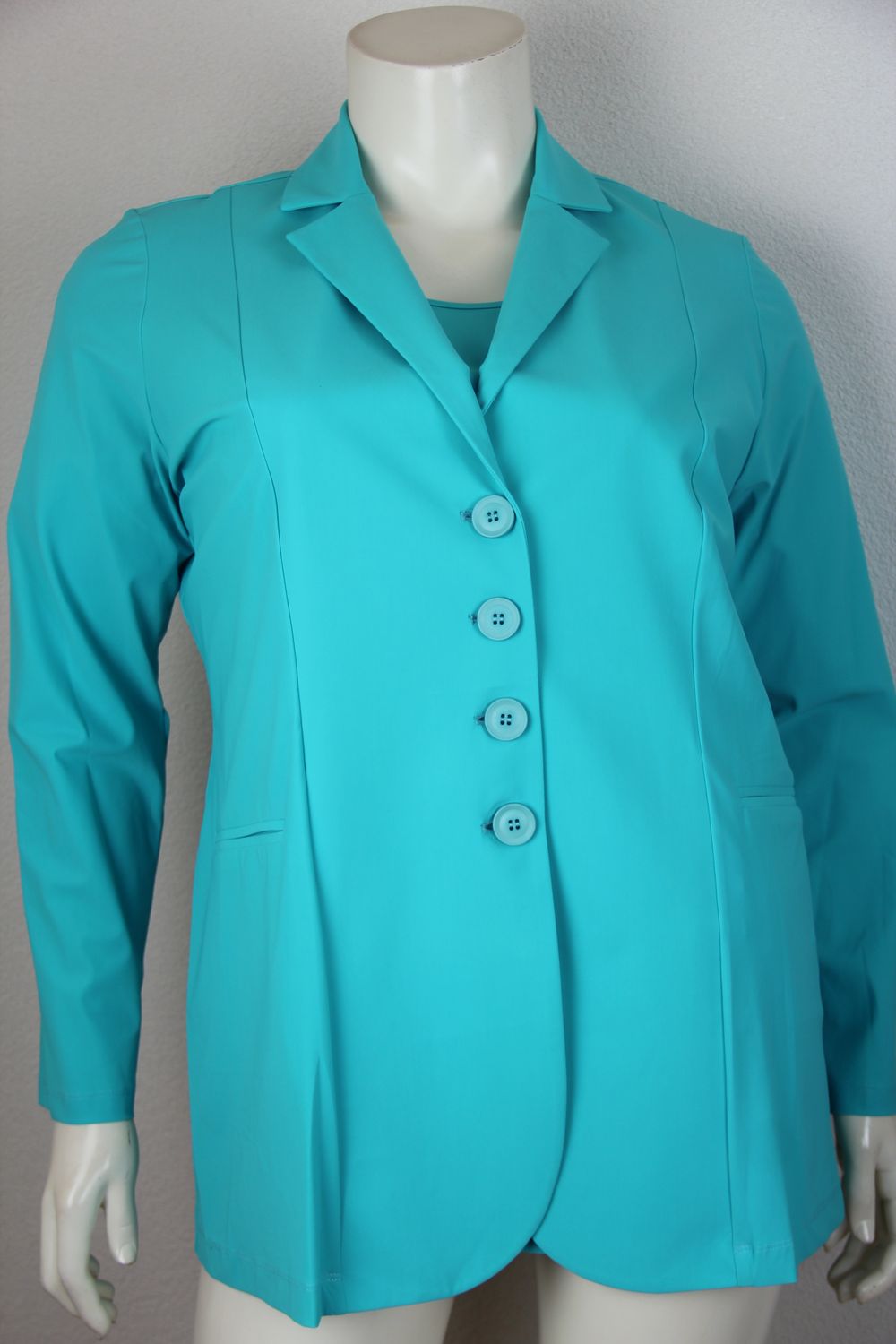 Only-M Blazer Midi 4 knoops SC DG Azzurro SC.GIAC.009DG