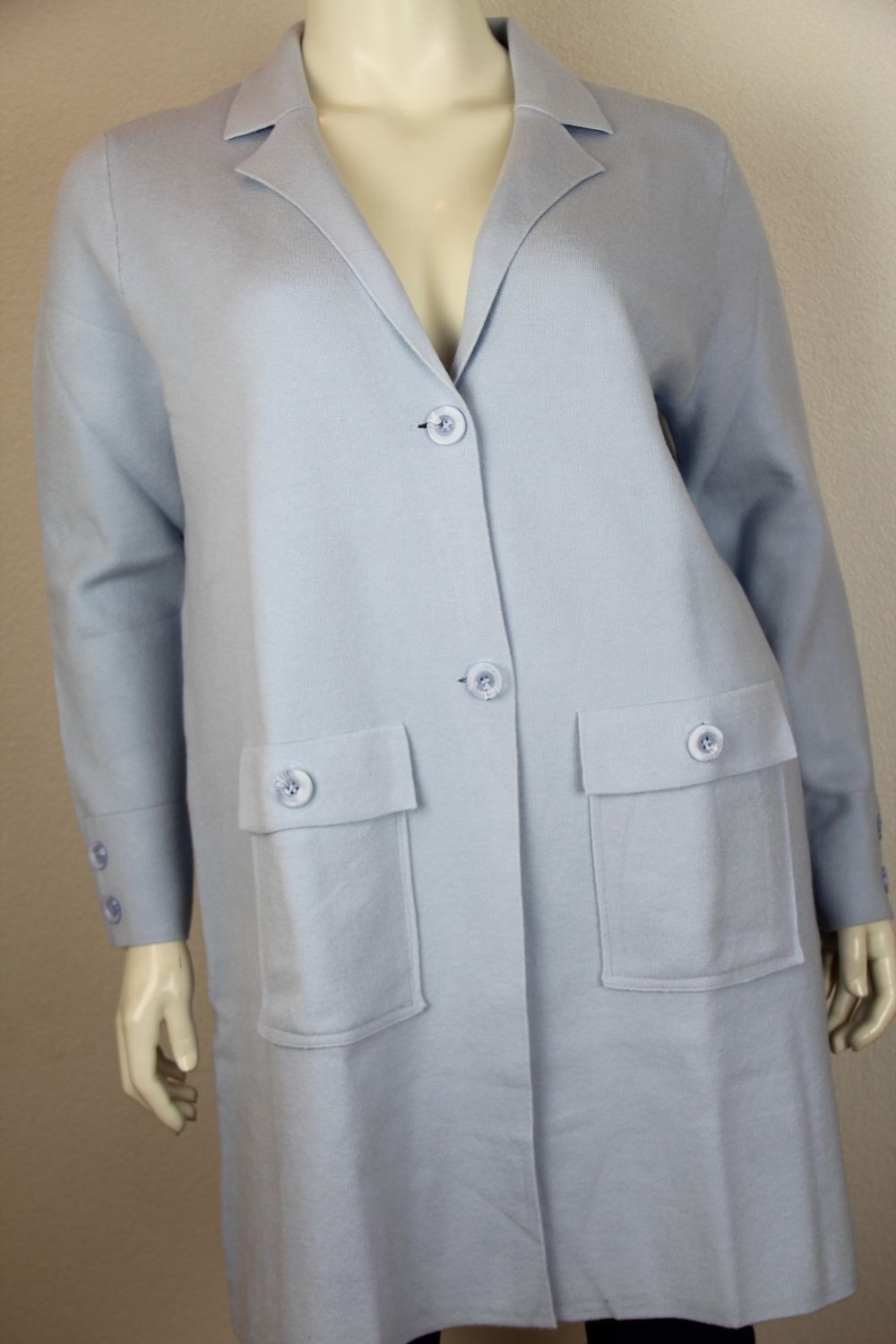 Only-M Vest lang Celeste BASIC.200.0DG