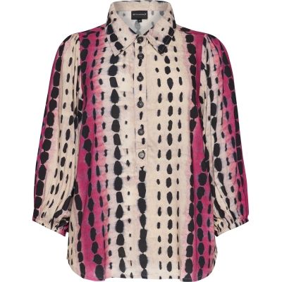 Studio Tiff blouse rose zwart print S262804