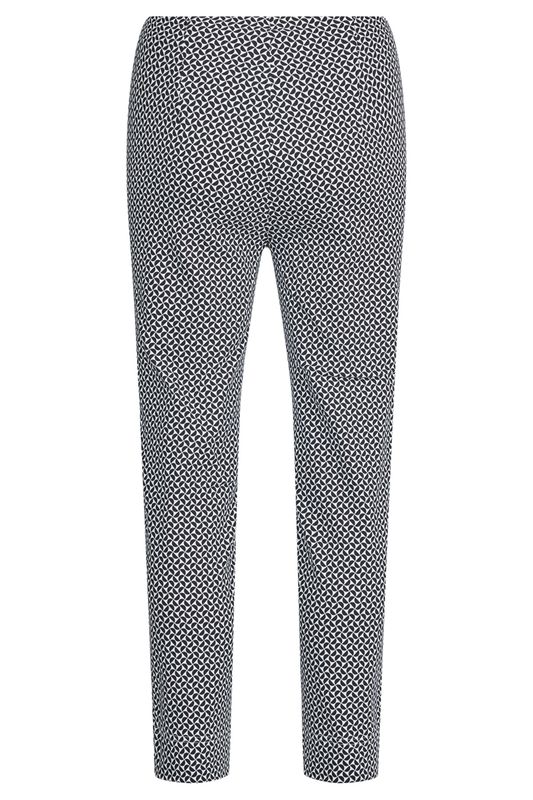Robell Broek Rose 09 68 cm Zwart print 51622 55109
