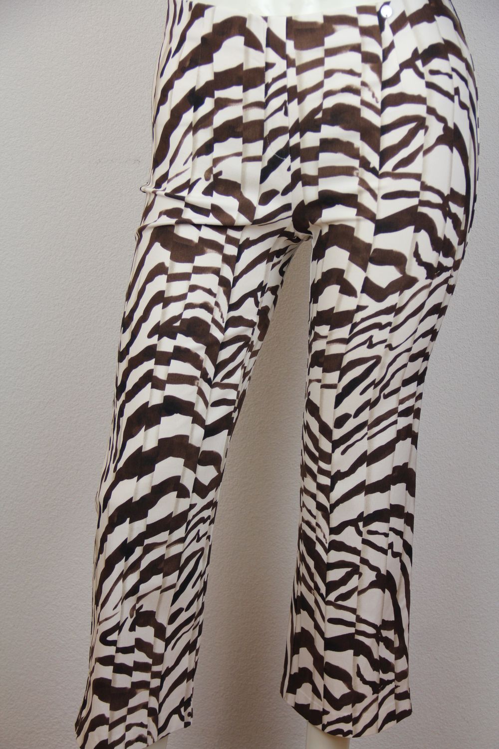 Robell Broek Joella 09 68 cm print bruin 53421 55105