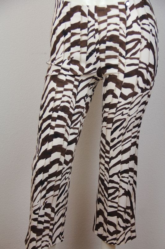 Robell Broek Joella 09 68 cm print bruin 53421 55105