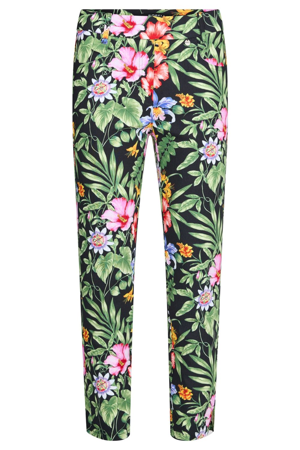 Robell Broek Buks Rose 09 68 cm Zwart print 51538 55104