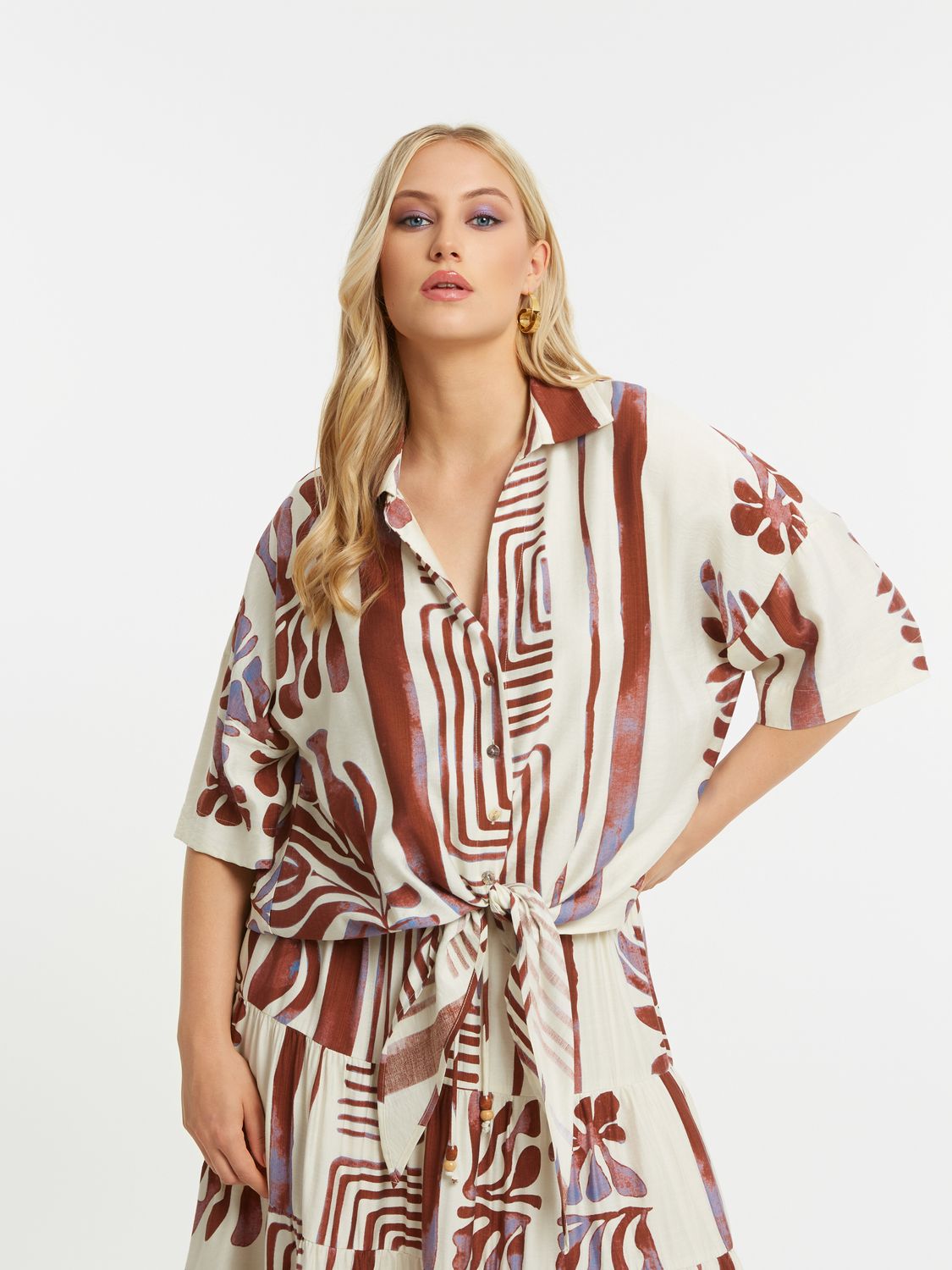 Mat Blouse Grape 8501.3036