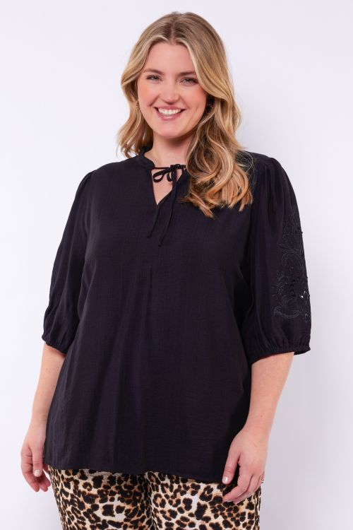 Exxcellent Top Cambrie Black 26ZQE19