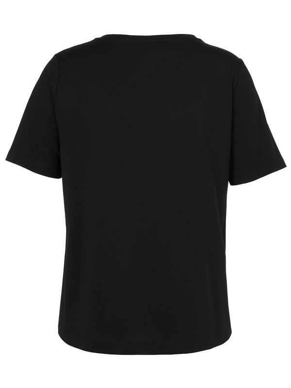 Via Appia Due T-shirt ronde hals Zwart 2622430