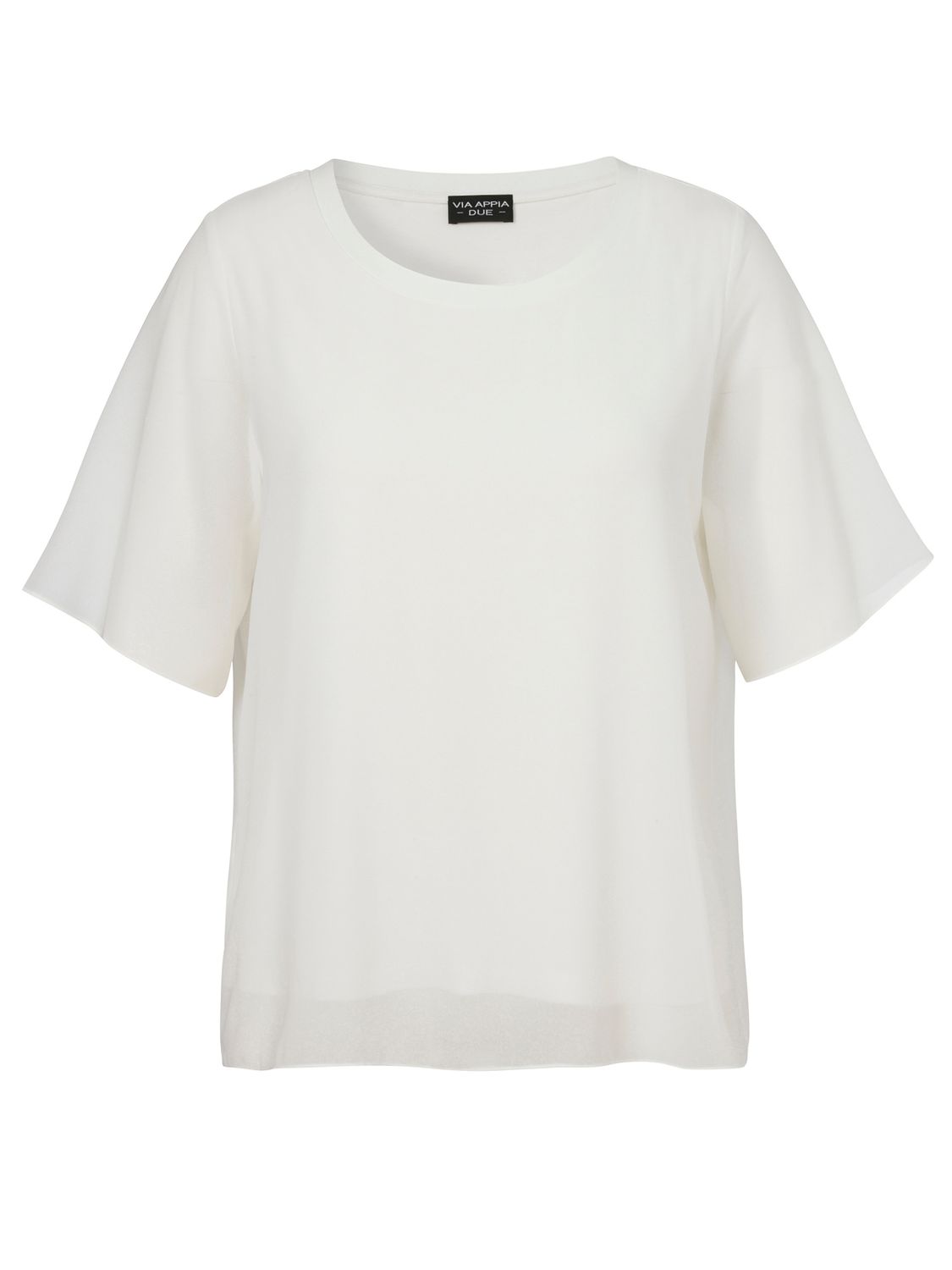 Via Appia Due Blouse ronde hals Ecru 2622720