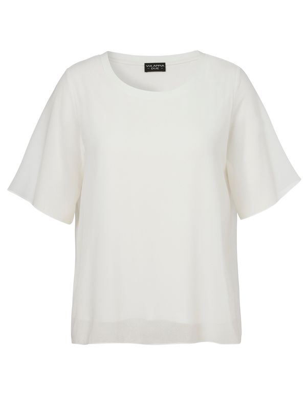 Via Appia Due Blouse ronde hals Ecru 2622720