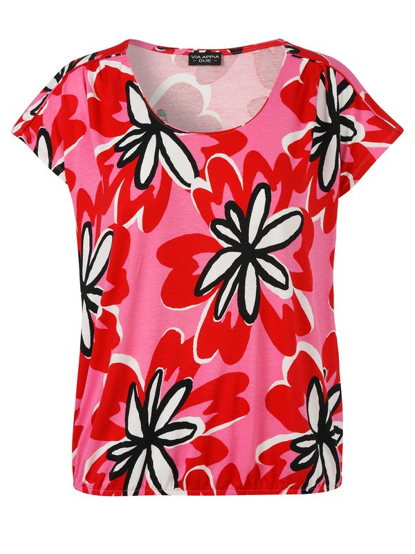 Via Appia Due T-shirt ronde hals pink multicolor 2622710