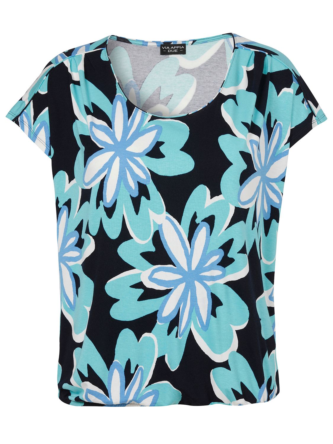 Via Appia Due T-shirt ronde hals Marine 2622710