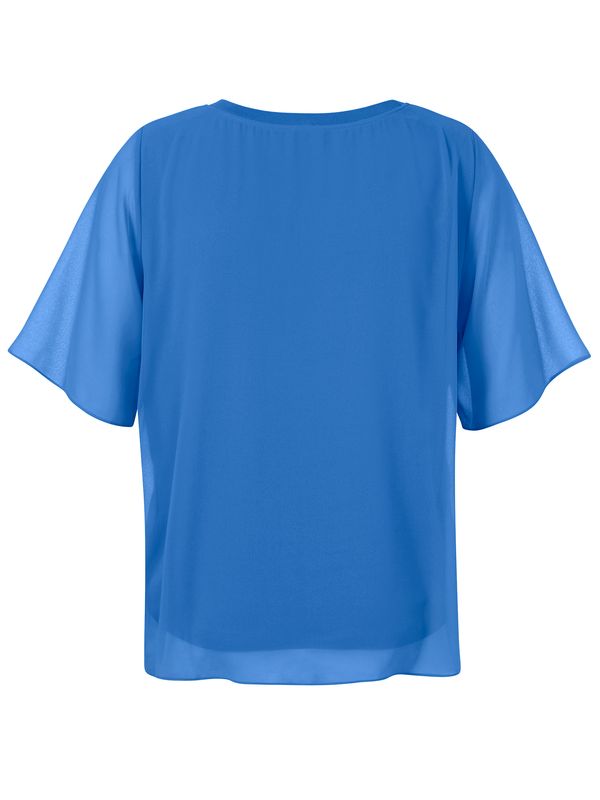 Via Appia Due Blouse ronde hals Sky Blauw 2622720