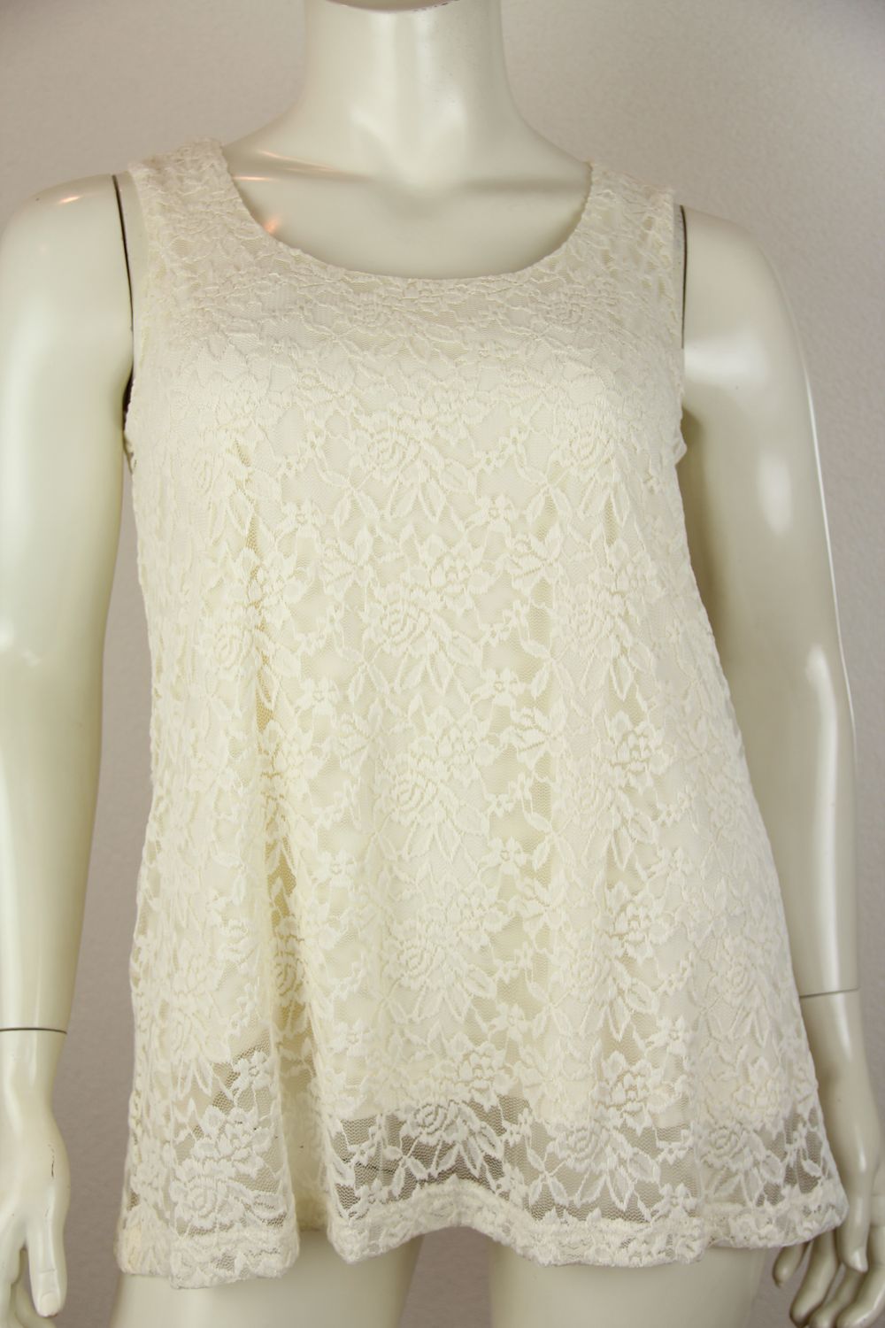 Only-M Top kort A-lijn zm Merletto Panna 230.36DG