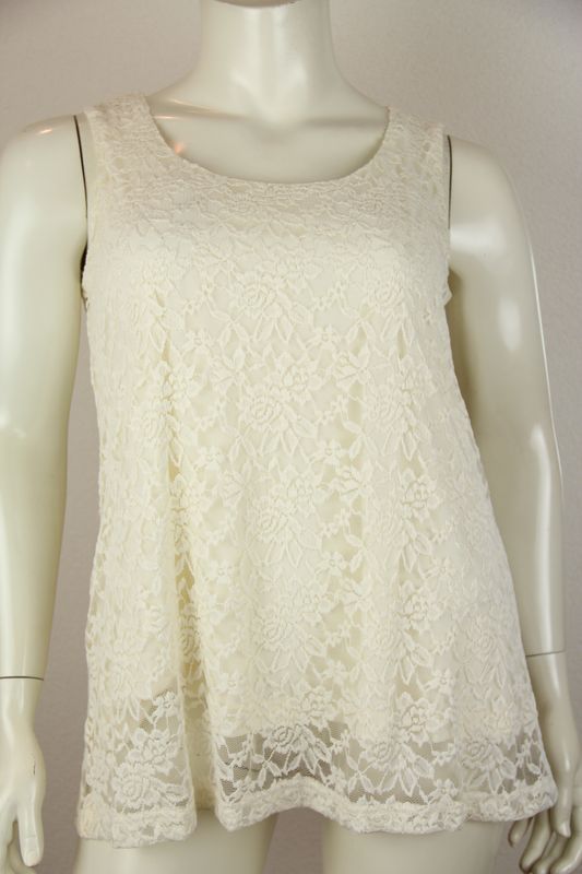 Only-M Top kort A-lijn zm Merletto Panna 230.36DG