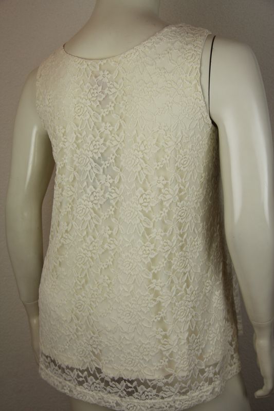 Only-M Top kort A-lijn zm Merletto Panna 230.36DG