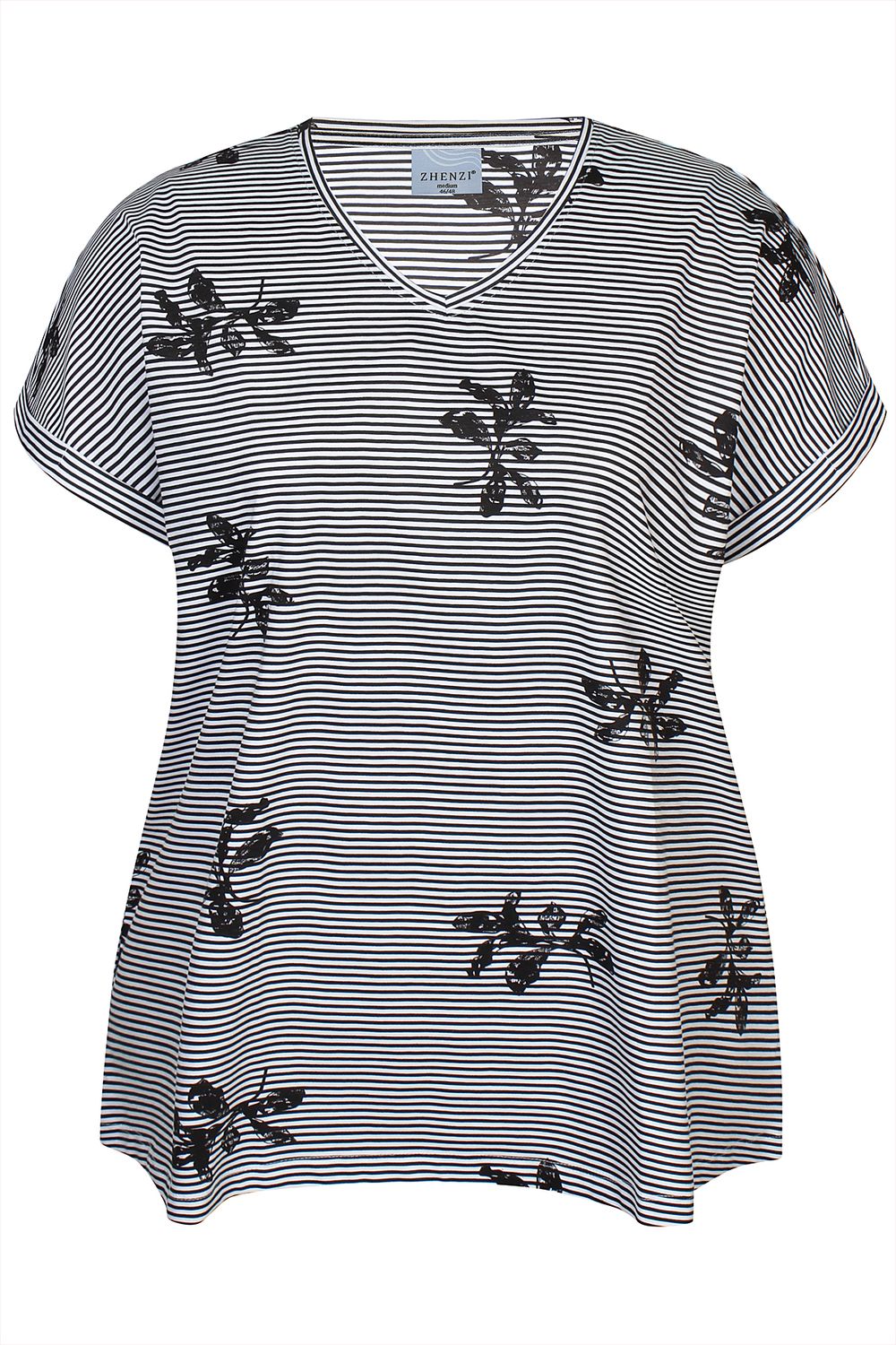 zhenzi Zh-Alberta 1254 T-Shirt Black 201254